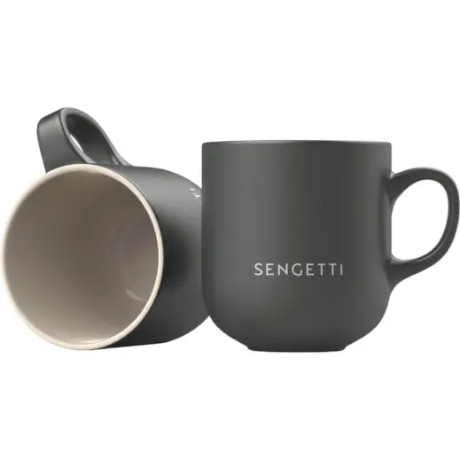 Andy Cartwright Sengetti Perfect Mug - Set Of 2 Charcoal Display